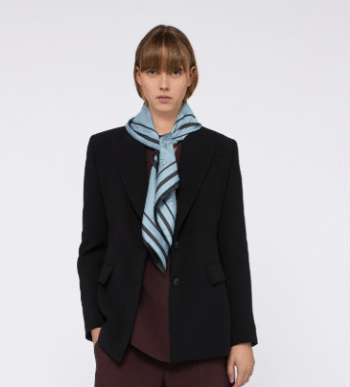 Trussardi - FOULARD IN SETA STAMPA GENTLE SOCIETY