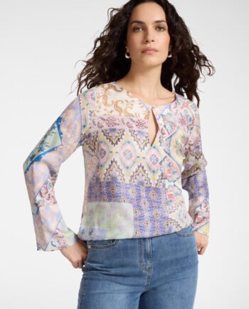 ELENA MIRÒ - Blusa con stampa bandana