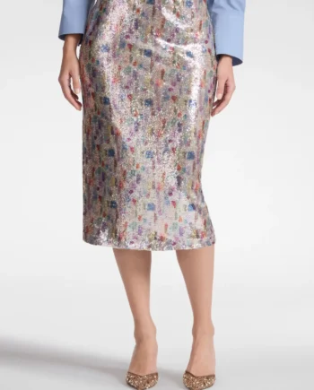 ELENA MIRÒ - Gonna a tubino con paillettes