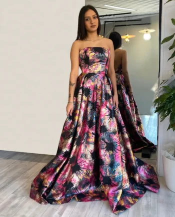 NOELL MAGGINI - Abito in jacquard con gonna a ruota