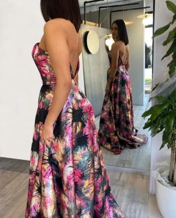 NOELL MAGGINI - Abito in jacquard con gonna a ruota