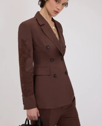 ERMANNO FIRENZE - BLAZER DOPPIOPETTO CON RICAMI