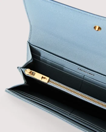 Trussardi - Portafoglio Cameo continental in pelle grana riso