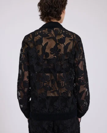 ERMANNO FIRENZE - CARDIGAN IN PIZZO MACRAMÉ